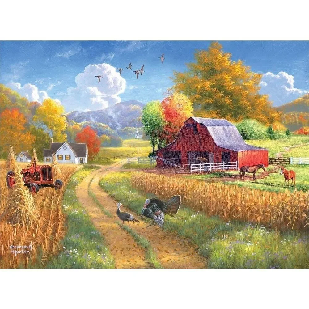 Rose Art Master Artist Collection Abraham Hunter Season to be Thankful 1000 pc J